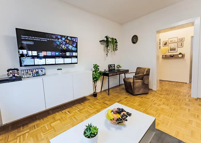 Zentral-kingsize Bett-playstation 4-hbf Nach Koeln Und Duesseldorf Appartement Haan